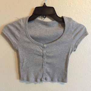 American Apparel Gray Crop top